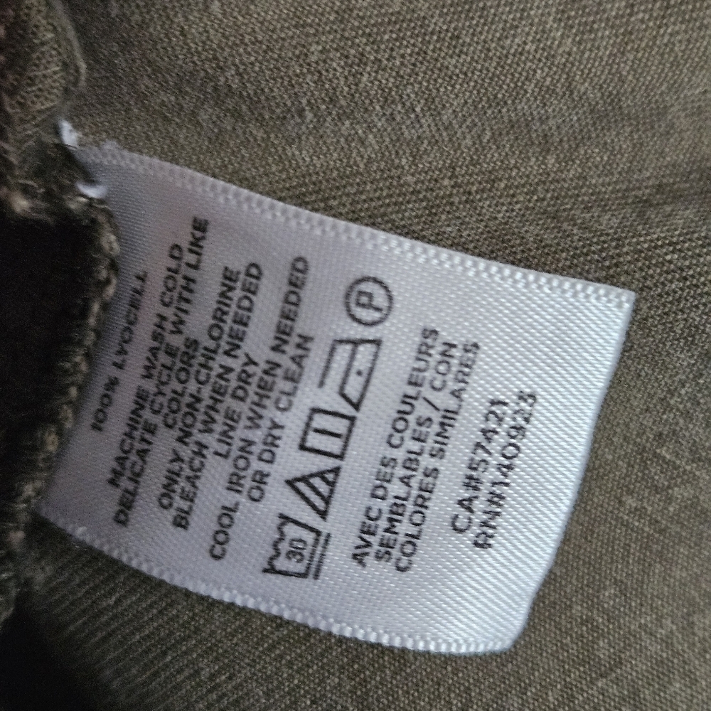 NWOT LOFT Emory Trousers With Pleated Front- Evening Olive - Picture 9 of 10
